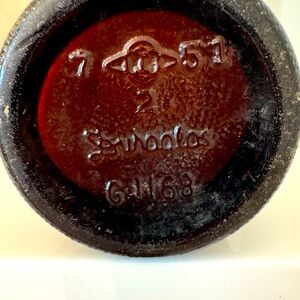 Vintage Brown Glass Bottle